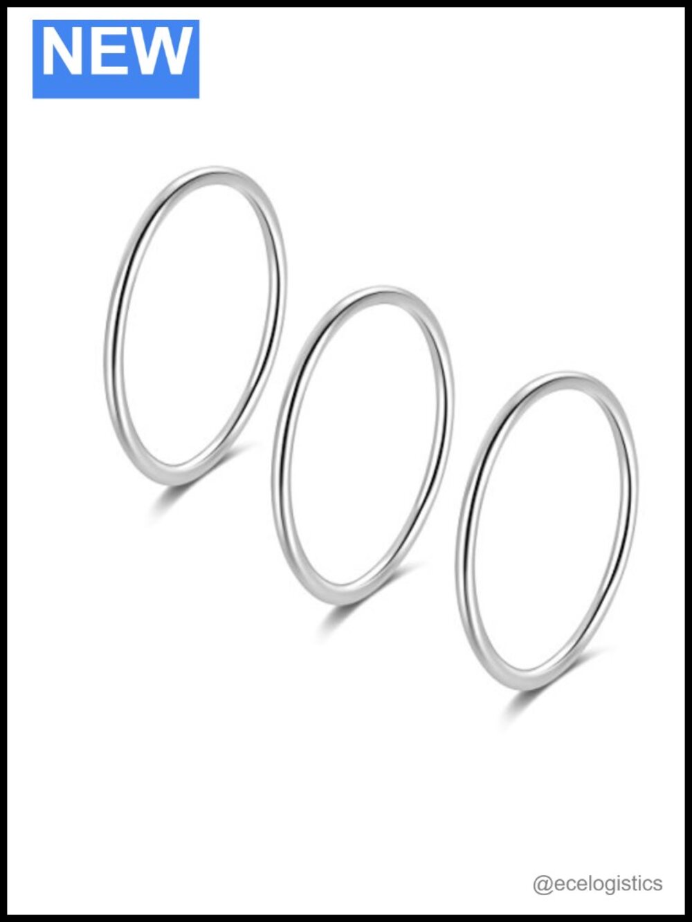 925 Sterling Silver Knuckle Rings Set 3PCS Minimalist Thin Stacking Midi Pinky